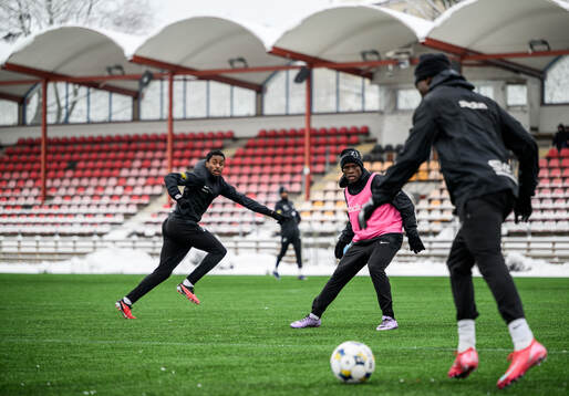 AIKs Abdihakin Ali och Stanley Wilson Omondi