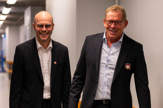 Malmö Redhawks Sportchef Oscar Alsenfelt och VD Patrik