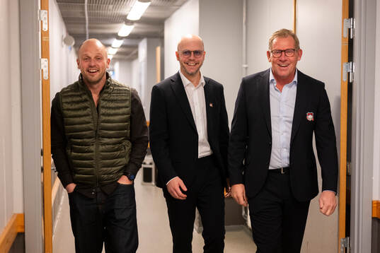 Malmö Redhawks Sportchef Oscar Alsenfelt och VD Patrik