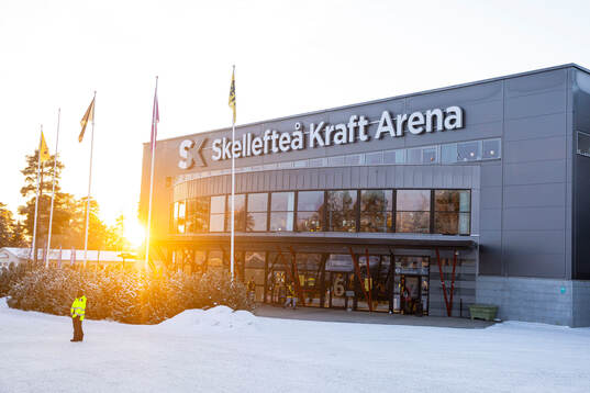 Skellefteå Kraft Arena innan ishockeymatchen i SHL mellan
