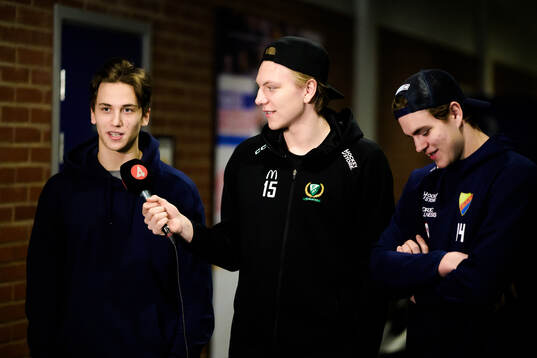 Djurgårdens Victor Eklund och Anton Frondell och