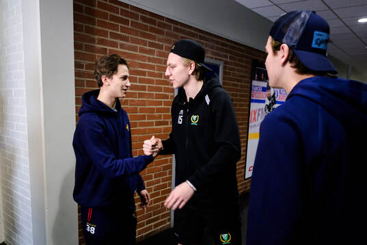 Djurgårdens Victor Eklund och Anton Frondell och
