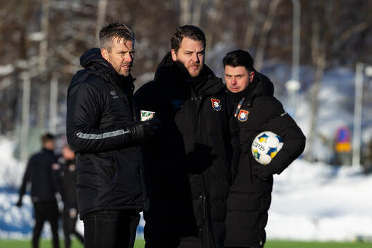 Örgrytes sportchef Pontus Farnerud, tränare Andreas