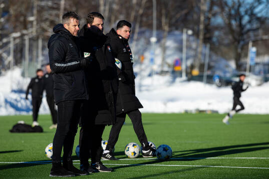 Örgrytes sportchef Pontus Farnerud, tränare Andreas