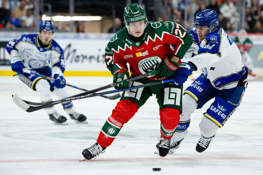Frölundas Theodor Niederbach och Leksands Wiktor Nilsson
