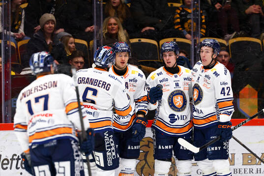 Växjös Ville Svensson jublar