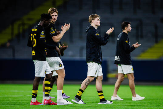 AIKs Zadok Yohanna, Fredrik Nissen och Erik Hovden Flataker