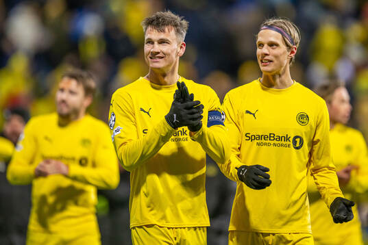 Odin Bjørtuft and Ulrik Saltnes of Bodø/Glimt