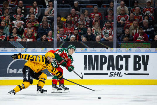 Skellefteås Jonathan Davidsson och Frölundas Noah Dower