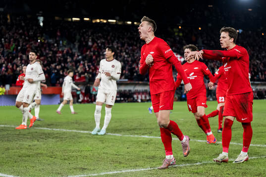 Emil Kornvig of Brann celebrates
