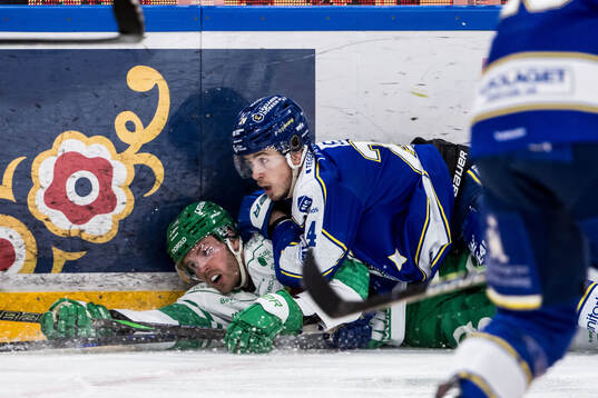 Rögles Filip Johansson och Leksands Arvid Eljas