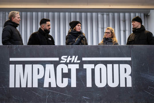 Frölundas Andrea Dalen, mentala coach Sarah Eriksson och