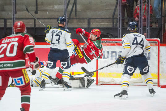 Södertäljes Henrik Eriksson och Niklas Arell med