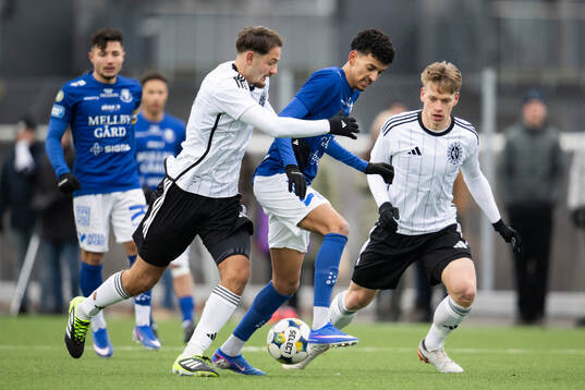 Landskronas Allen Smajic och Trelleborgs Jacob Christiansen