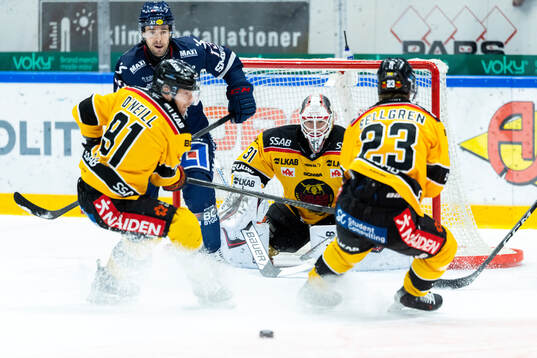 Linköpings Nicholas Shore mot Luleås Brian O'Neill,