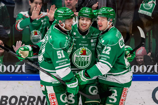 Rögles Calle Själin, Albin Sundsvik och Fredrik Olofsson