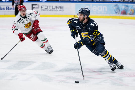 Moras Hampus Larsson och Södertäljes Daniel Norbe