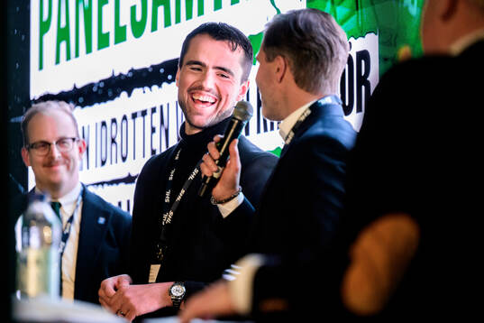 Alen Bibic, Klubbdirektör Rögle BK och Johan Cahling,