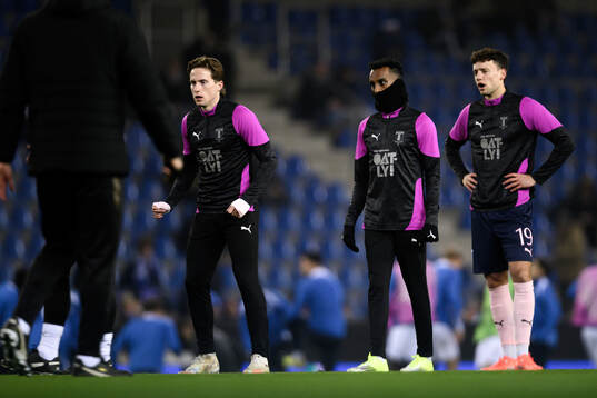 Johan Karlsson, Taha Ali and Colin Rösler of Malmö FF
