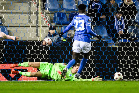 Goalkeeper Melker Ellborg of Malmö FF