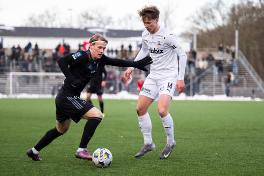 Ängelholms Alvin Karlsson och Helsingborgs Lukas Kjellnäs