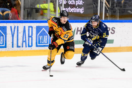 Luleås Jesper Sellgren och HV71s Mattias Tedenby