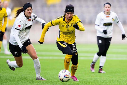 Häckens Anastasija Maric och Elfsborgs Izabella Bergström