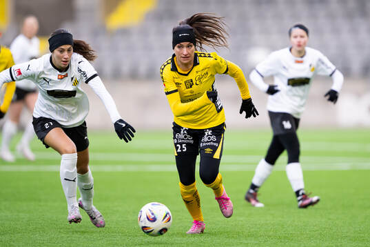 Häckens Anastasija Maric och Elfsborgs Izabella Bergström