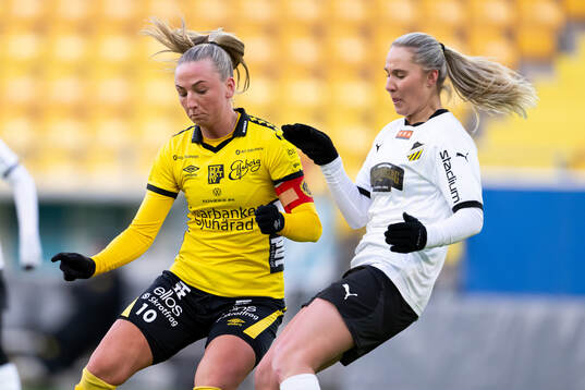 Elfsborgs Stina Jensen och Häckens Filippa Mellingsäter