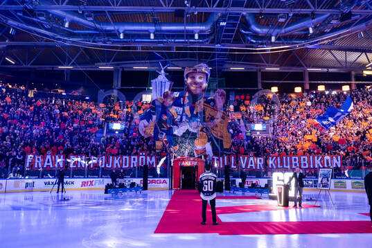 Växjös förra spelare Erik Josefsson hyllas