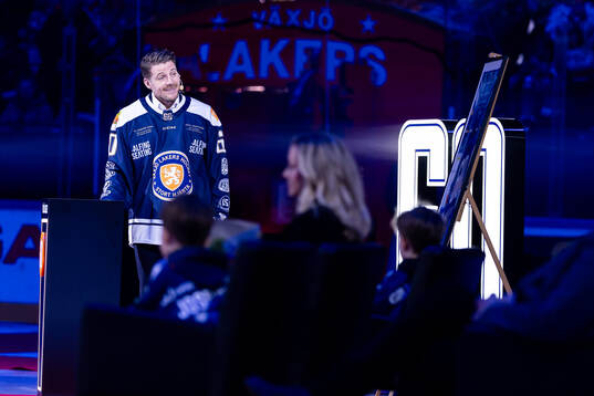 Växjös förra spelare Erik Josefsson hyllas