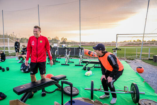 Assisterande tränare Kenneth Gustafsson och tränare