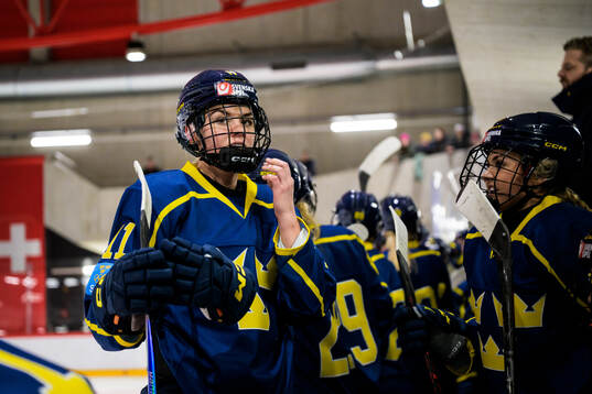 Josefin Bouveng of Sweden in a women's international