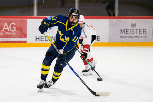 Josefin Bouveng of Sweden in a women's international