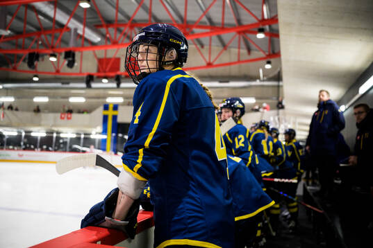 Linnéa Andersson of Sweden in a women's international