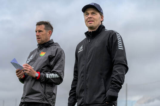 Assisterande tränare Kenneth Gustafsson och tränare