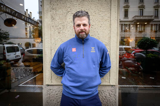 Head coach Ulf Lundberg poses for a portrait at a press