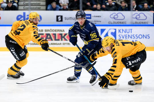 HV71s Nikola Pasic och Skellefteås Frans Haara