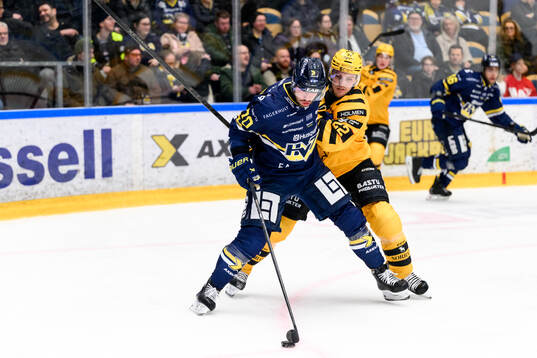 HV71s Lukas Rousek och Skellefteås Jonathan Johnson