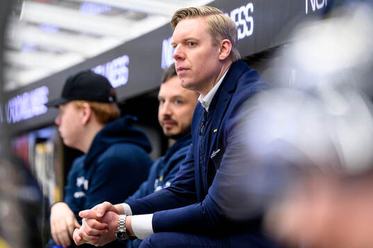 HV71s tränare Anton Blomqvist