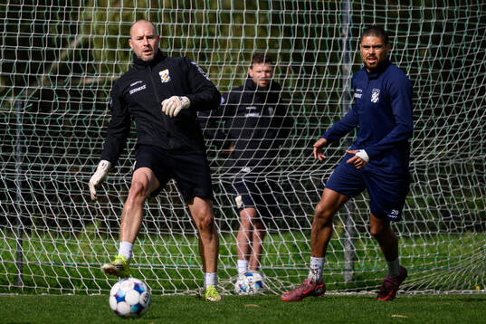 IFK Göteborgs målvaktstränare Lee Baxter och Thomas