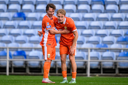 Filip Ottosson and Max Fenger of IFK Göteborg celebrate