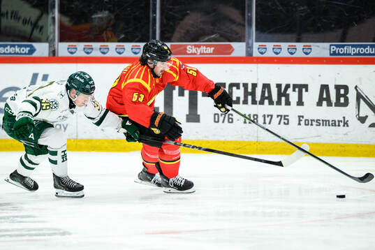 Färjestads Luke Philp och Brynäs Luke Witkowski