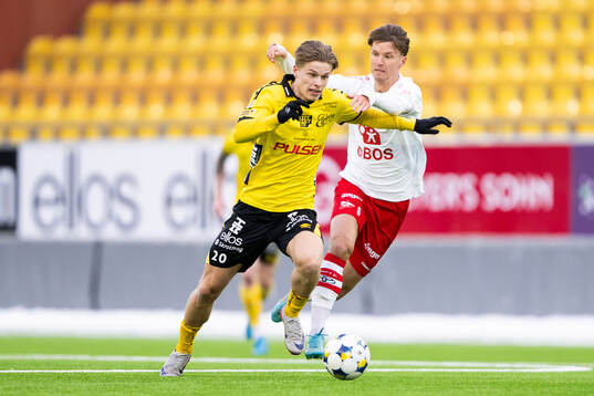 Elfsborgs Gottfrid Rapp och Fredrikstads Samuel Holm