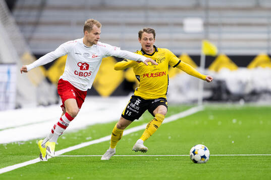 Fredrikstads Aleksander Andresen och Elfsborgs Simon Hedlund