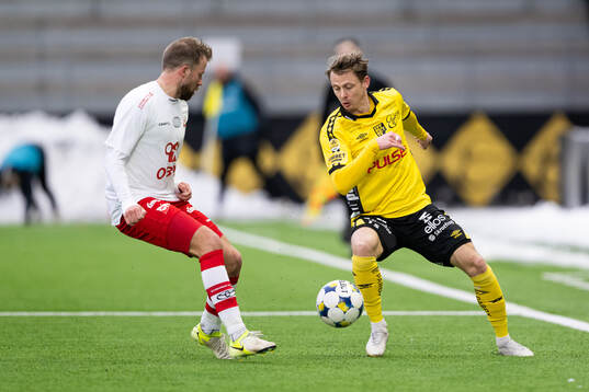 Fredrikstads Simen Rafn och Elfsborgs Simon Hedlund