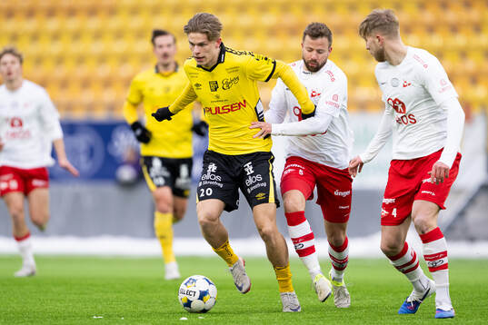 Elfsborgs Gottfrid Rapp och Fredrikstads Simen Rafn