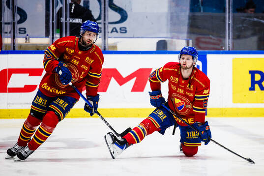 Djurgårdens Marcus Krüger och Mathias Emilio Pettersen
