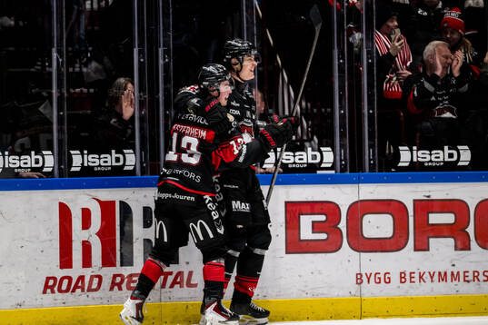 Malmö Redhawks Fredrik Händemark och Petter Vesterheim