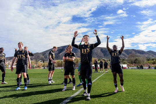 Samuel Salter of GAIS celebrates
